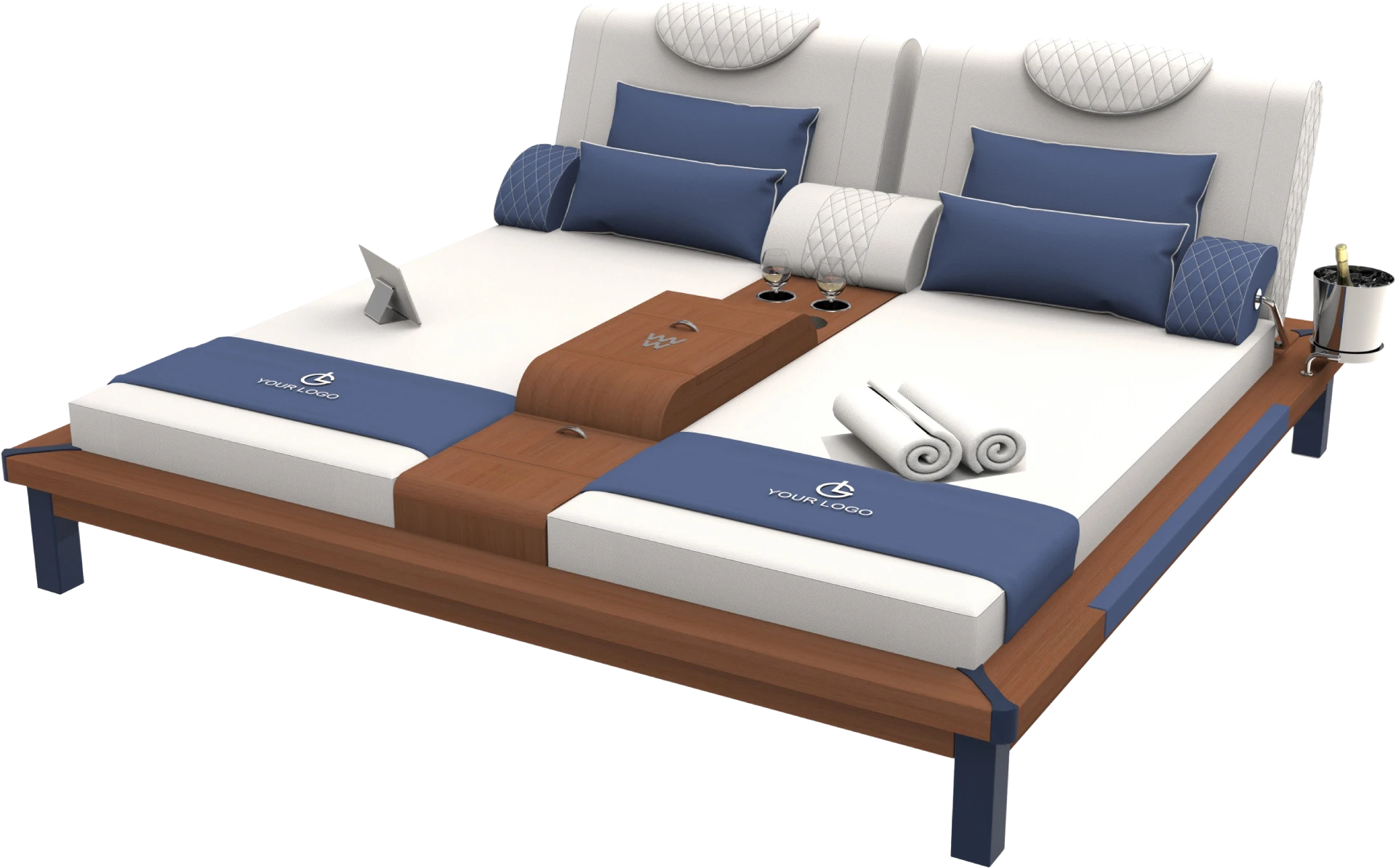 OKOS dupla napozóágy (exkluzív stílus)